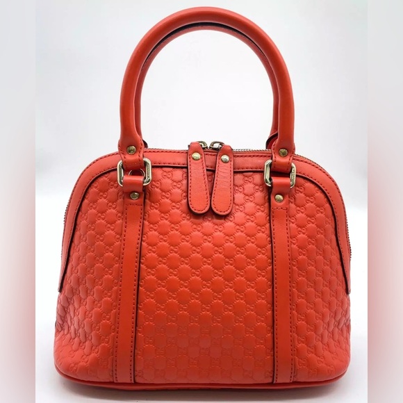 Authentic Gucci GG Micro Shimmer Orange  Mini Handbag 2way CrossbodyBag - Picture 3 of 17